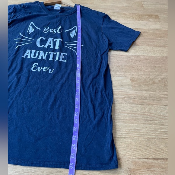 Best Cat Auntie Ever T-Shirt Size Large in Excellent Condition - Picture 5 of 5